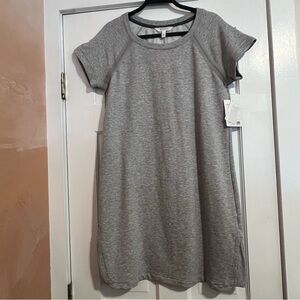 #126 ATHLETA PACER DRESS HEATHER GREY LARGE NWT